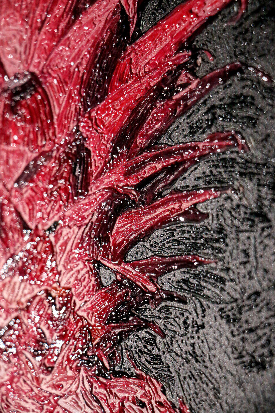 Electric Pineapple Pulse — A Textured Pop in Pink & Noir