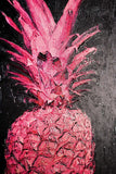 Electric Pineapple Pulse — A Textured Pop in Pink & Noir