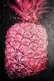 Electric Pineapple Pulse — A Textured Pop in Pink & Noir