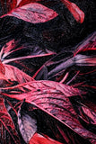 Crimson Velvet Lilies — 3D Haptic Embossed High-Gloss Luxury Wall Art
