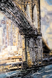 Gotham’s Golden Gateway: Brooklyn Bridge — 3D Haptic Embossed High-Gloss Luxury Wall Art