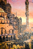Eternal Sultan Ahmed Radiance — 3D Haptic Embossed High-Gloss Luxury Wall Art