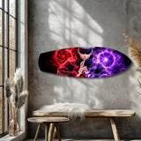 Anime Sorcerer Dual Magic Glass Wall Art.