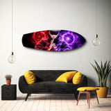 Anime Sorcerer Dual Magic Glass Wall Art.