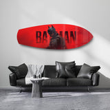 Caped Vigilante Comic Hero Glass Wall Art.