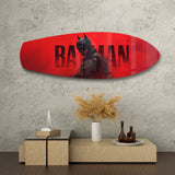Caped Vigilante Comic Hero Glass Wall Art.