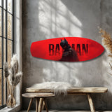 Caped Vigilante Comic Hero Glass Wall Art.