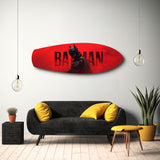 Caped Vigilante Comic Hero Glass Wall Art.