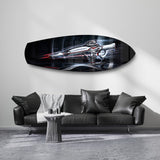 Futuristic Sci-Fi Rifle Glass Wall Art.