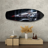 Futuristic Sci-Fi Rifle Glass Wall Art.