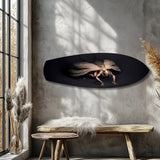 Dark Horned Creature Fantasy Glass Wall Art.