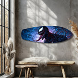 Dark Symbiote Anti-Hero Glass Wall Art.
