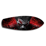 Brutal Warrior Bloody Portrait Glass Wall Art.