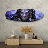Tribal Chief Warrior Comic Glass Wall Art.