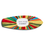 Positive Energy Colorful Sunburst Glass Wall Art.