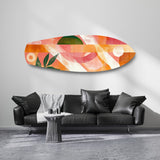 Boho Geometric Botanical Glass Wall Art.