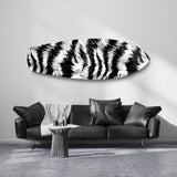 Zebra Stripe Glass Wall Art.