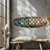 Dragon Scale Texture Glass Wall Art.
