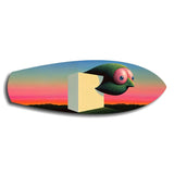 Surreal Bird Cube Sunset Glass Wall Art.