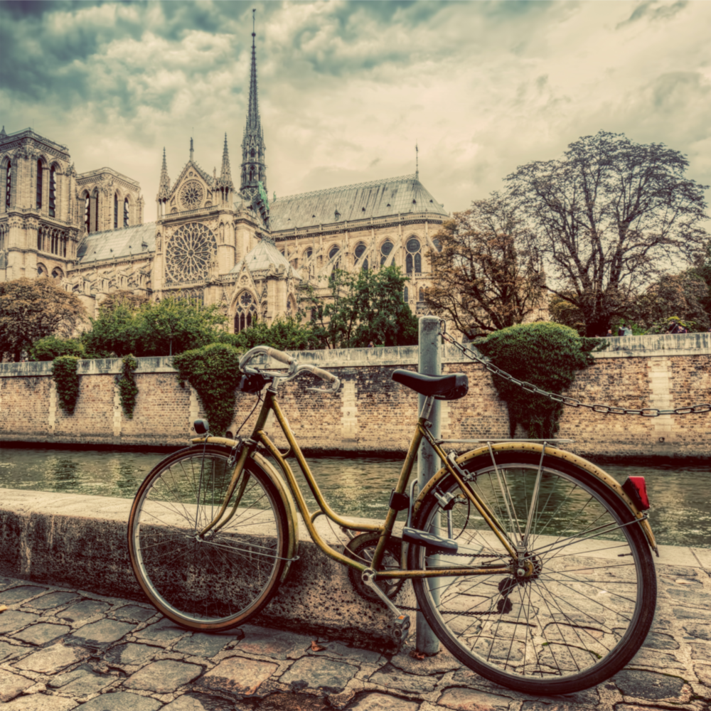 Vélo Impression sur verre