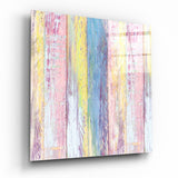 Glasbild Holzmuster - 40x40 cm
