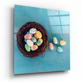Cuadro de cristal Huevos de Pascua - 40x40 cm