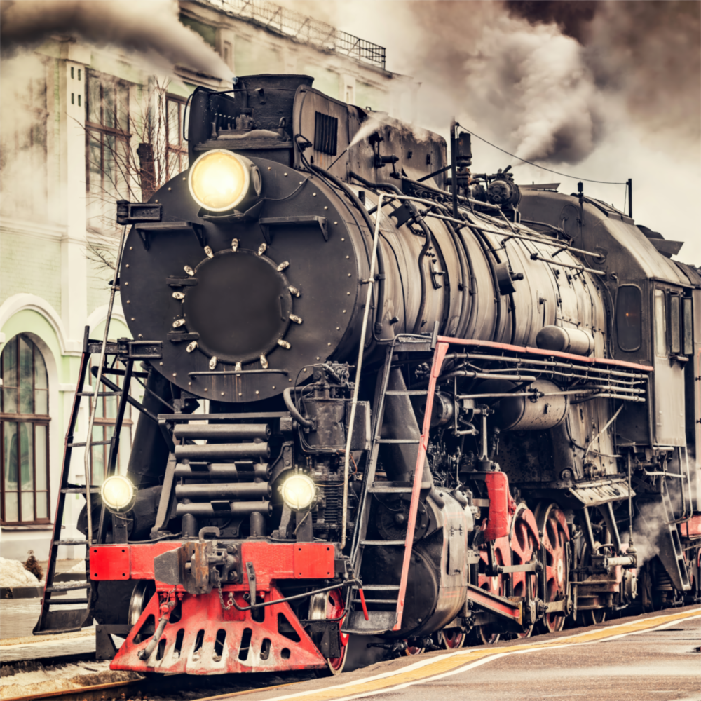 Arte della parete di vetro Treno