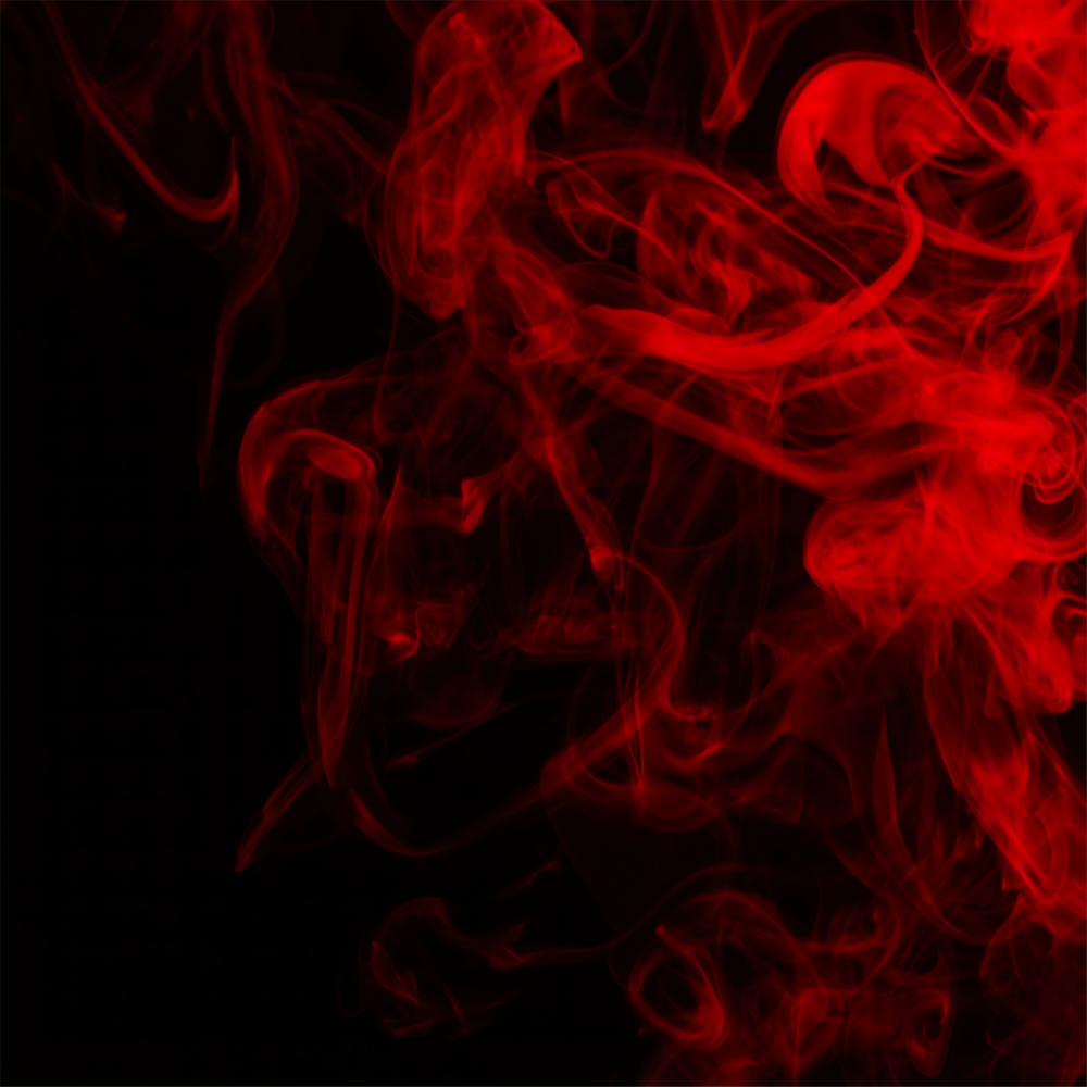 Arte de pared de vidrio de Humo rojo