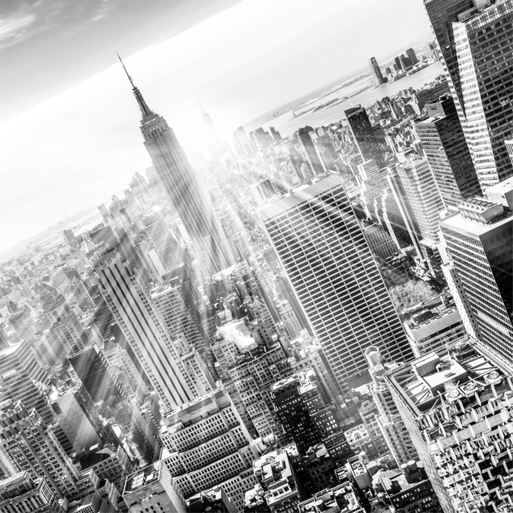 New York Impression sur verre