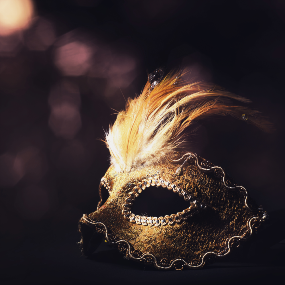 Masque de bal Impression sur verre