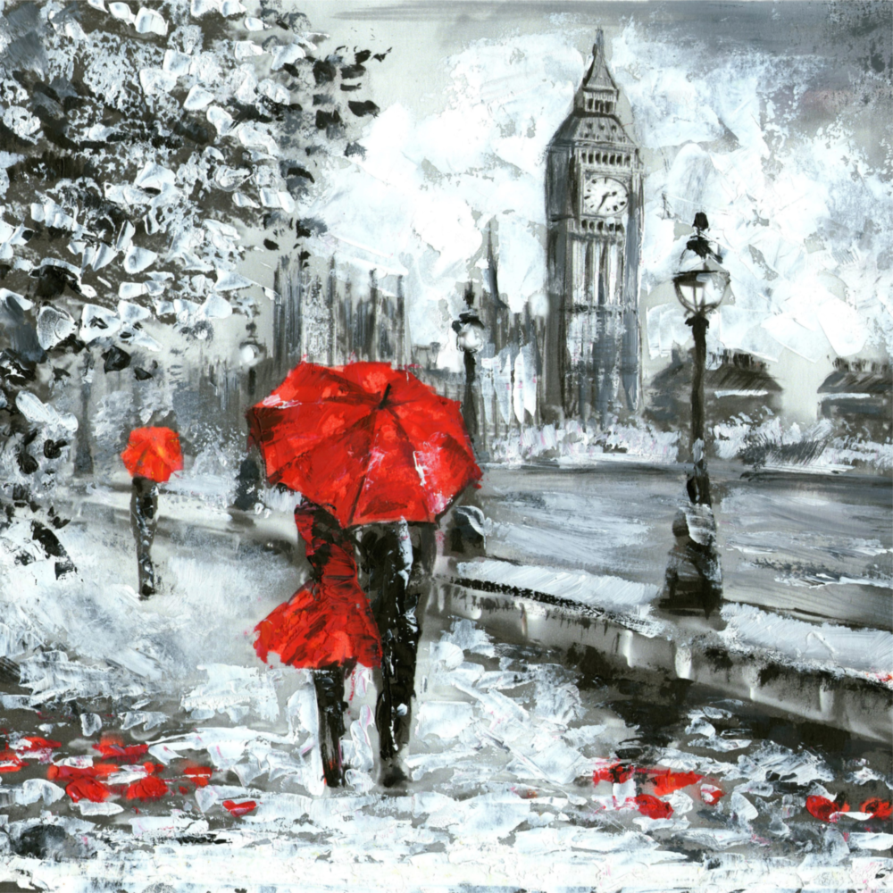 London Glass Wall Art