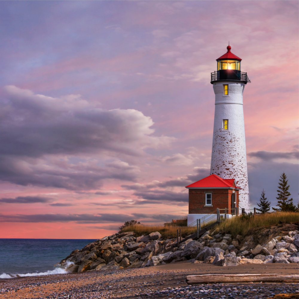 Arte della parete di vetro Faro