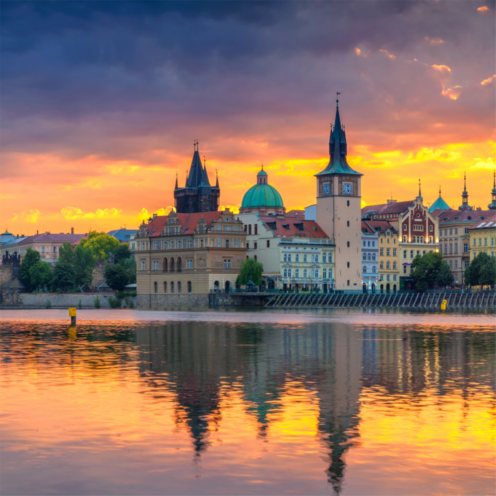 Prague Impression sur verre