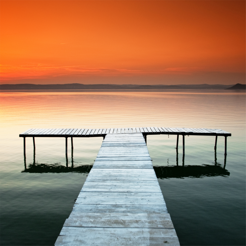 Arte de pared de vidrio de Dock