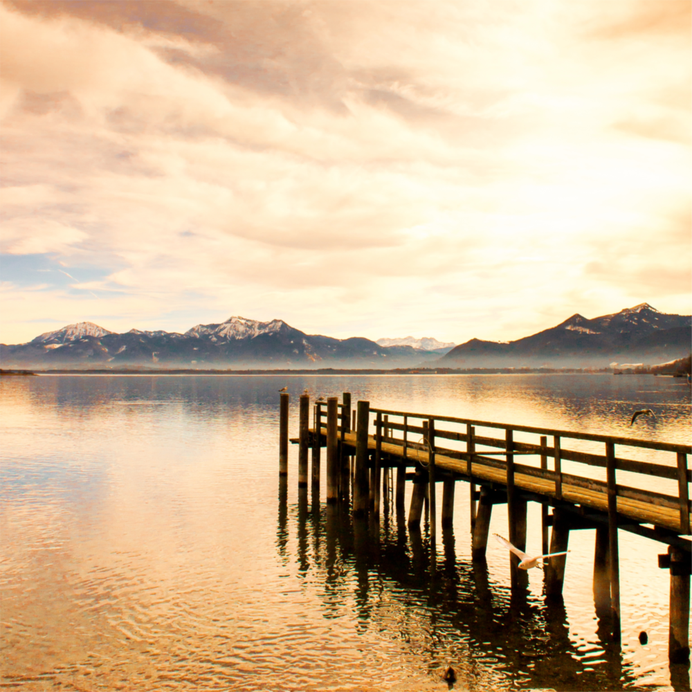 Arte de pared de vidrio de Dock