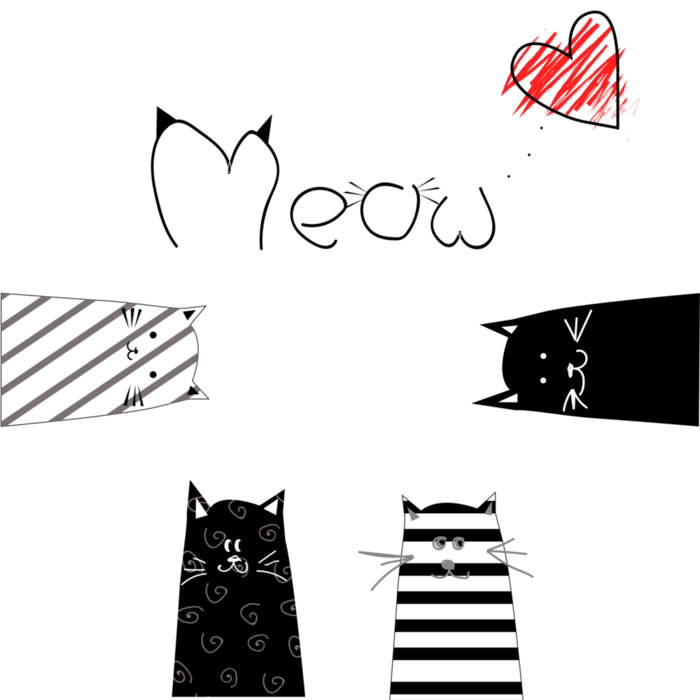 Meow (Cat) Glass Wall Art