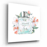 Eau De Toilette Glass Wall Art - 40x40 cm