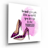 Tableau en verre Be Yourself - 40x40 cm