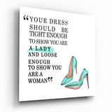 Dress Glasbild - 40x40 cm
