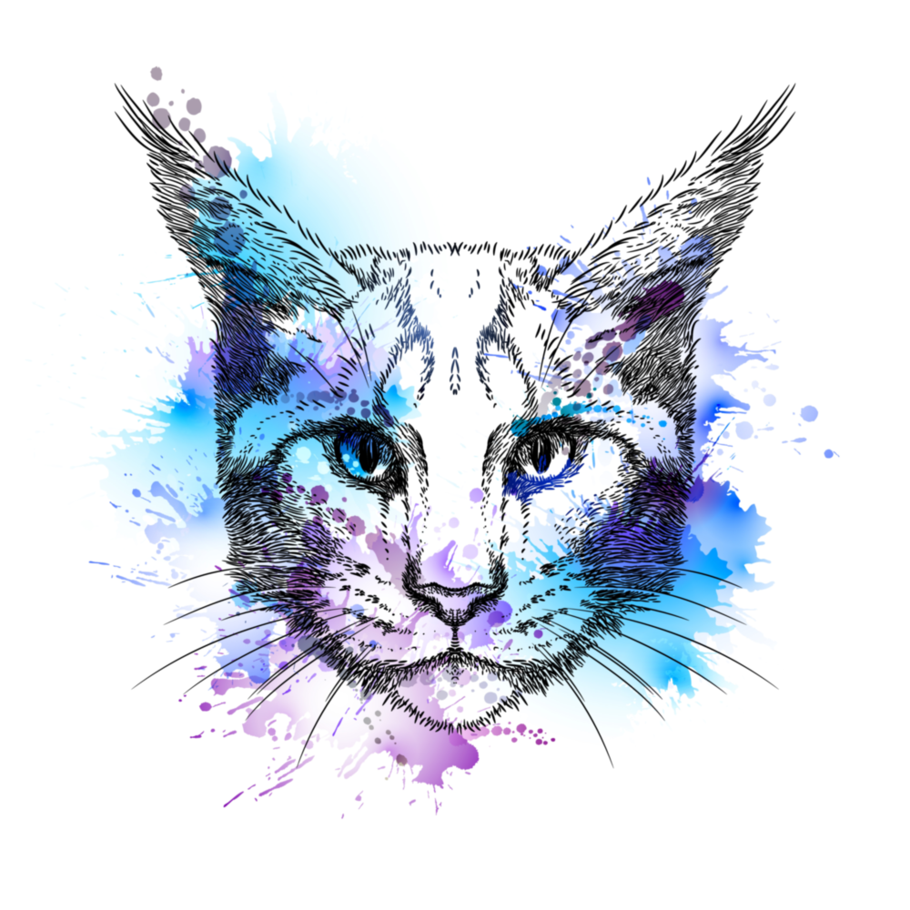 Arte de pared de vidrio de Gatto