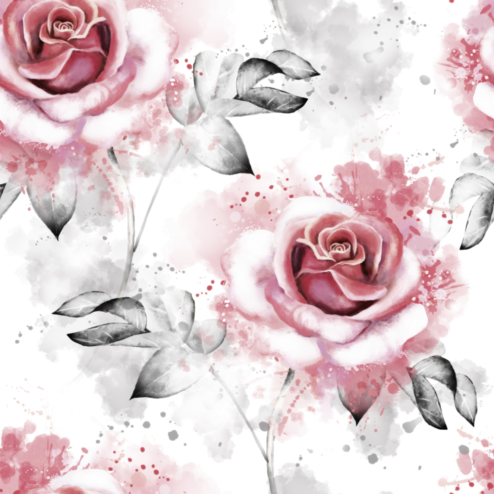 Pinke Rose Glasbild