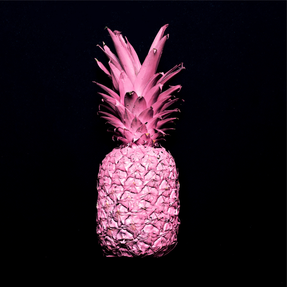 Ananas Glasbild