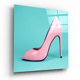 Heeled Shoes Glass Wall Art - 40x40 cm