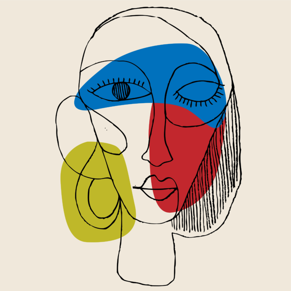 Arte de pared de vidrio de Faccia in linea di cuore