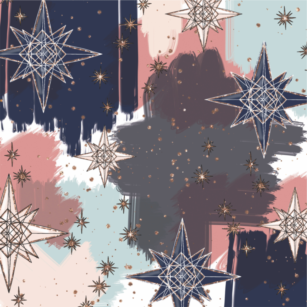 Étoiles Impression Sur Verre