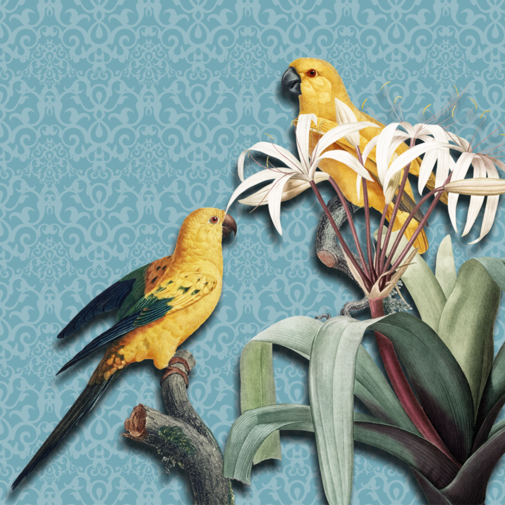 Parrot Glass Wall Art