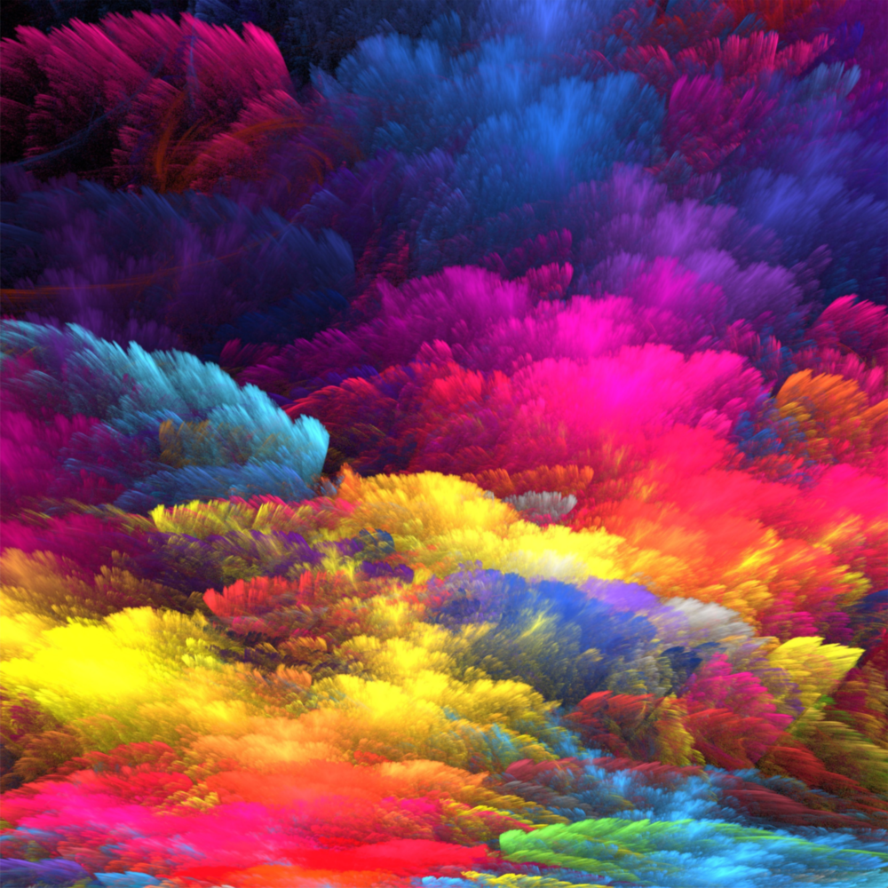 Explosion de couleur Impression sur verre