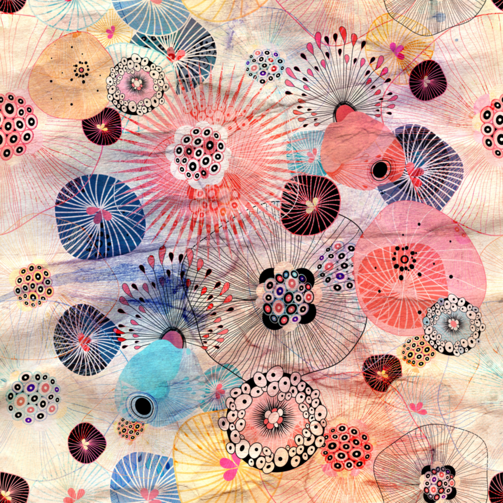 Arte della parete di vetro Fiori alternativi