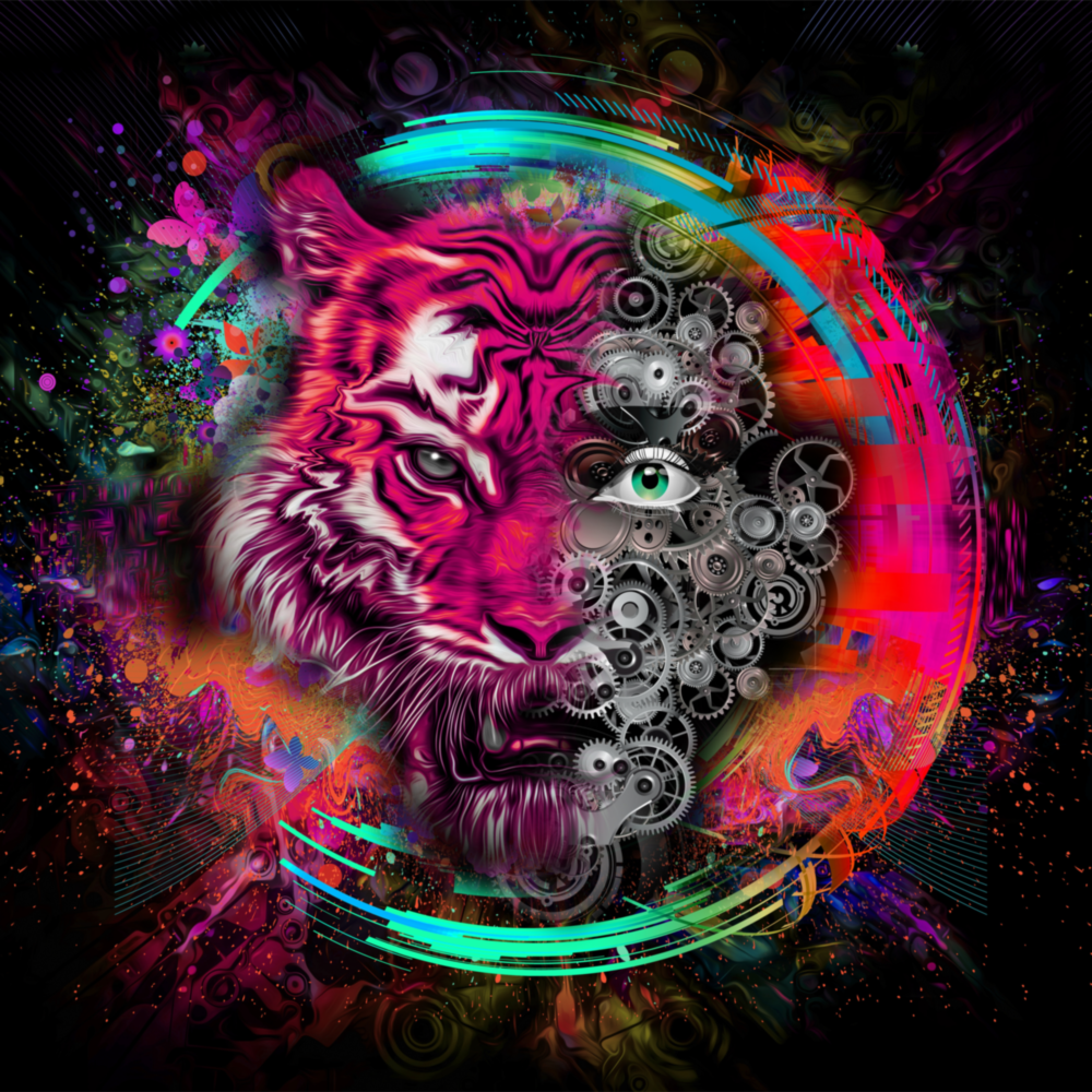 Arte della parete di vetro Machine Kaplan