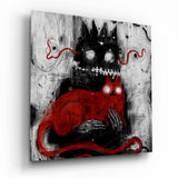 Tableau en verre Mr Claw et Lucky - 40x40 cm